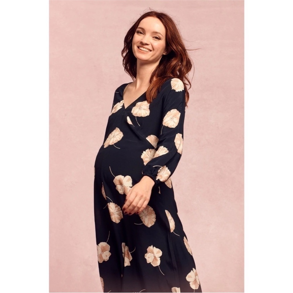 Frances Hart Bias Cut Maternity Dress. Excellent condition. Comfy but dressy.